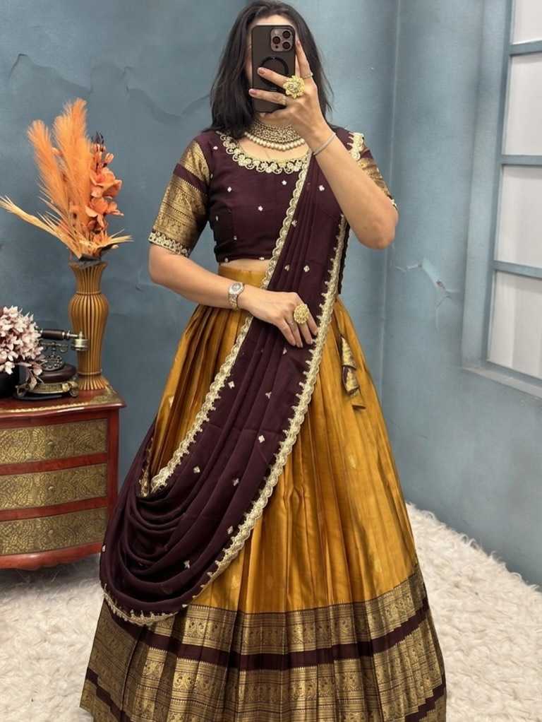 Naarira Kanjivaram Silk Designer Lehenga