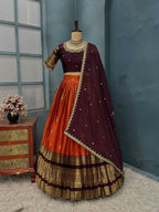 Naarira Kanjivaram Silk Designer Lehenga