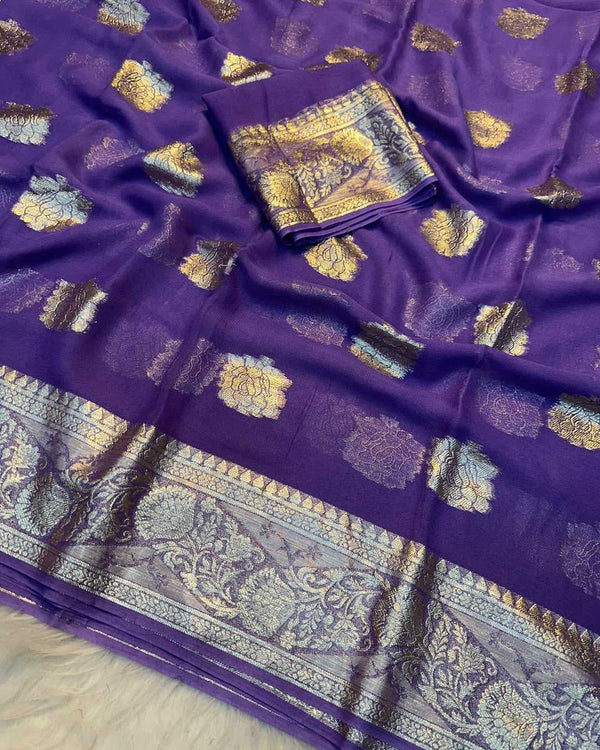 Naarira Garima Premium Georgette Designer Saree - alternate view