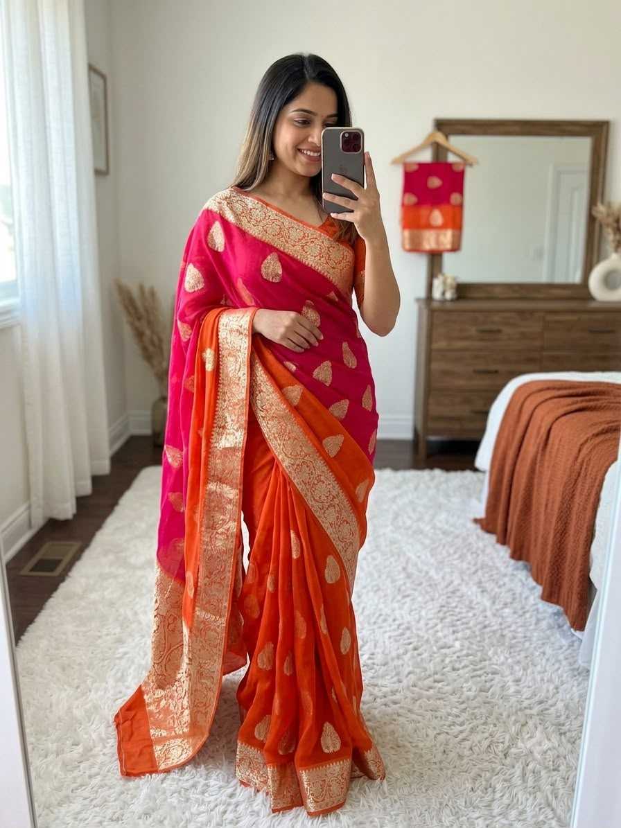 Naarira KESH671 Roshni Premium Georgette Designer Saree