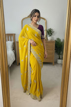 Naarira Sequence Georgette Designer Sarees
