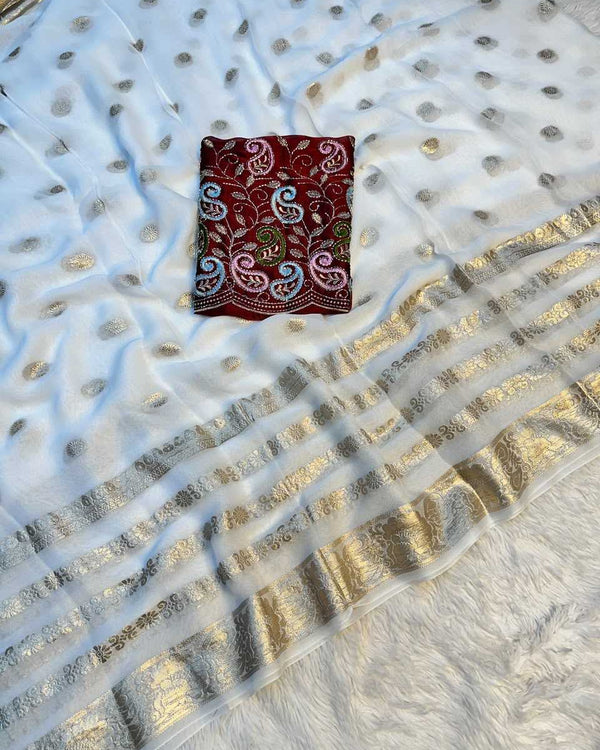 Naarira Georgete Saree - alternate view
