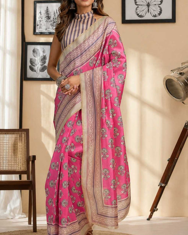 Naarira Chanderi Cotton Designer Sarees
