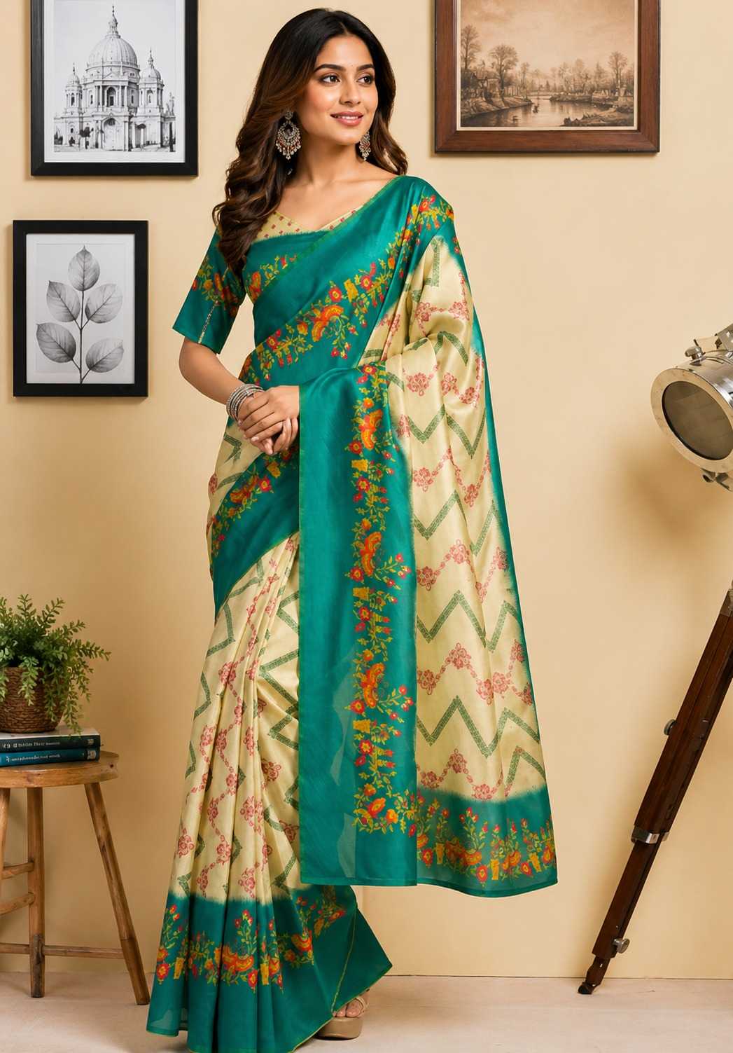 Naarira Chanderi Cotton Designer Sarees