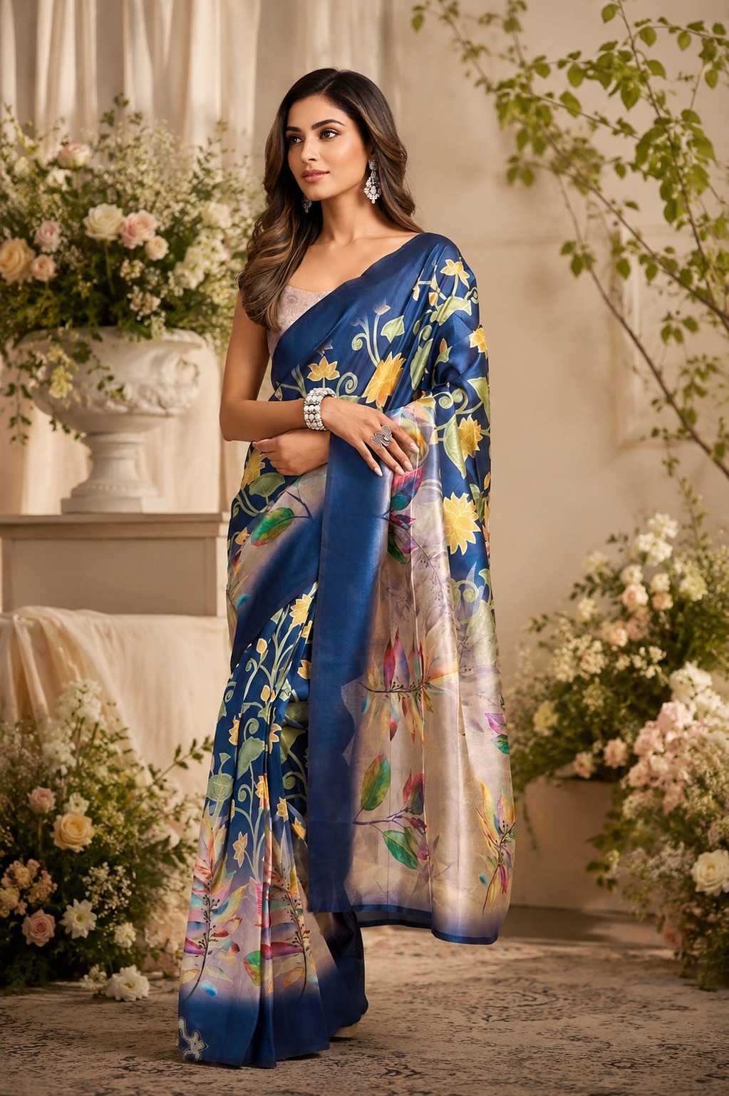 Naarira Chanderi Cotton Designer Sarees