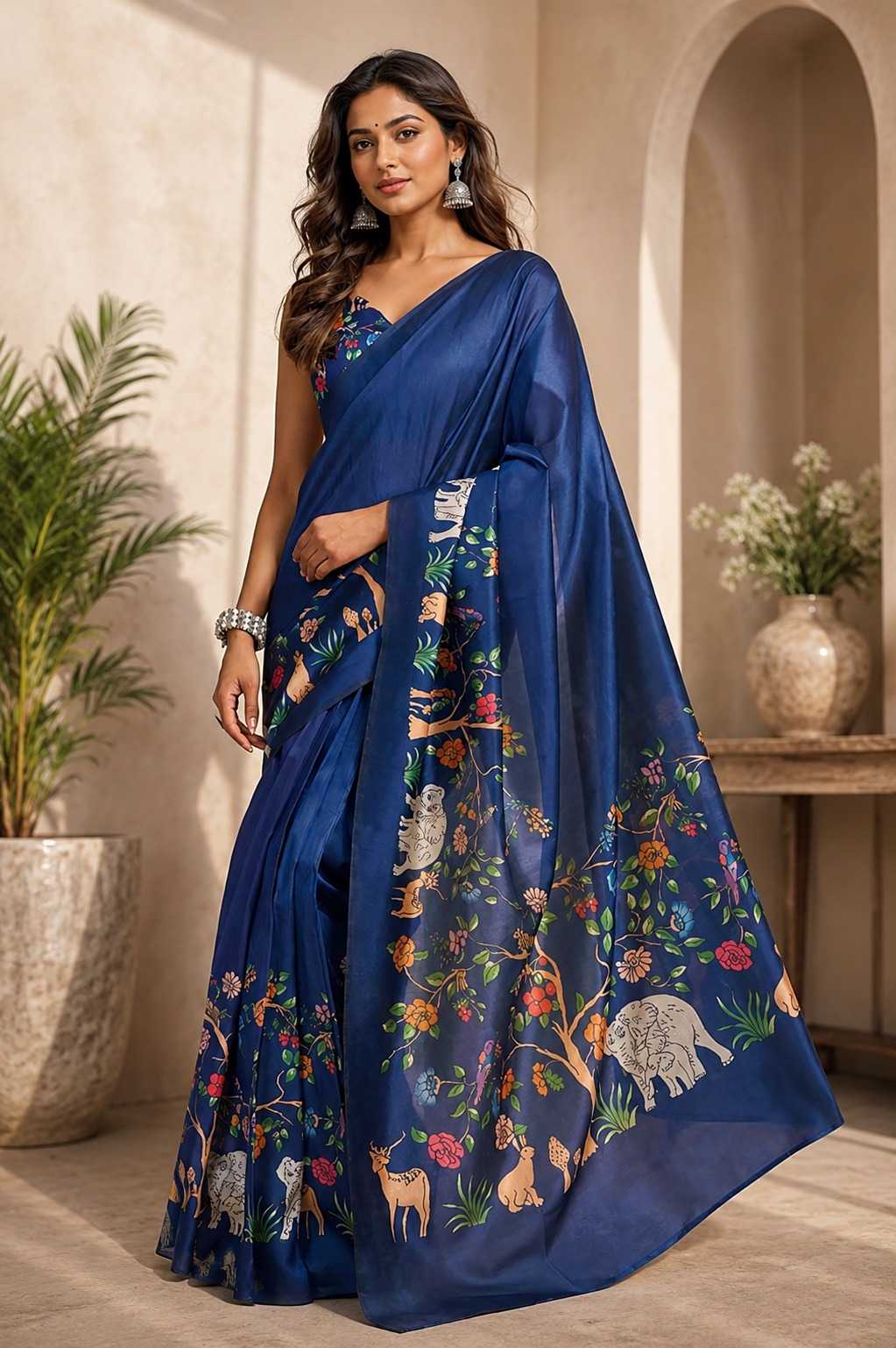Naarira Chanderi Cotton Designer Sarees