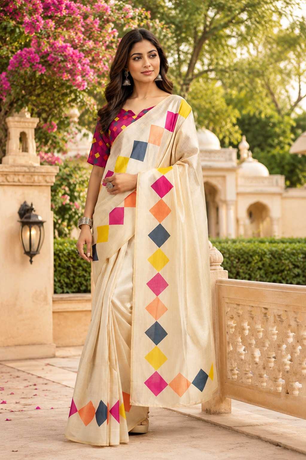Naarira Chanderi Cotton Designer Sarees