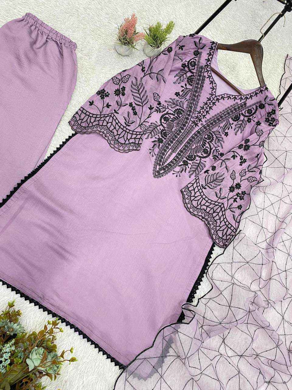 Naarira Sequence Embroidery Cotton Suits