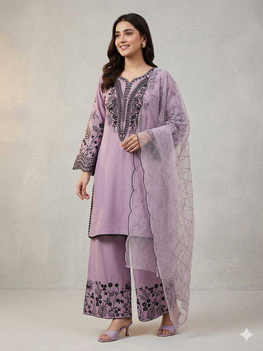 Naarira Sequence Embroidery Cotton Suits