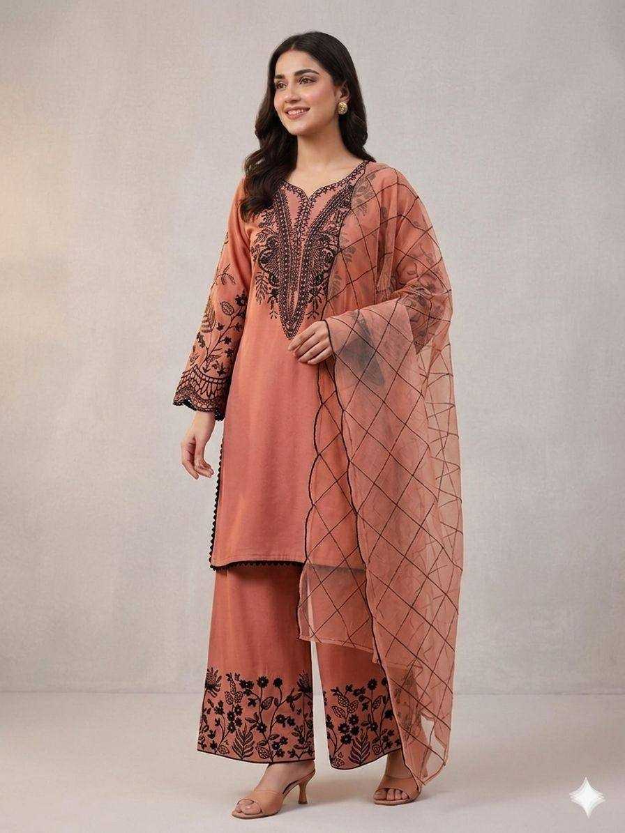 Naarira Sequence Embroidery Cotton Suits