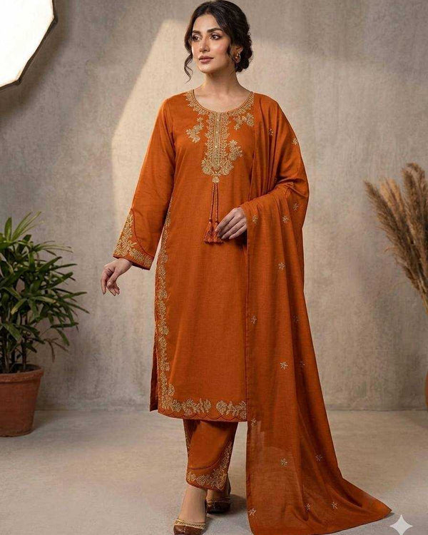 Naarira Heavy Roman Silk Palazzo Suit