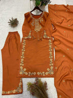 Naarira Heavy Roman Silk Palazzo Suit