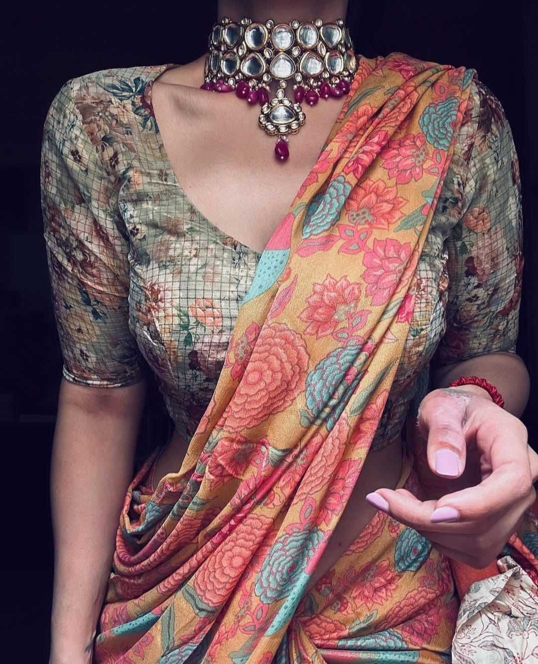 Naarira Elegant Chanderi Silk Printed Sarees
