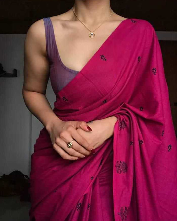 Naarira Elegant Chanderi Silk Printed Sarees