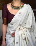 Naarira Elegant Chanderi Silk Printed Sarees