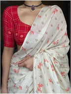 Naarira Elegant Chanderi Silk Printed Sarees