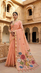 Naarira Floral Cotton Saree for Women
