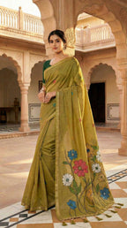 Naarira Floral Cotton Saree for Women