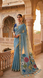 Naarira Floral Cotton Saree for Women