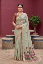 Naarira Butterfly Cotton Ethnic Saree for Women