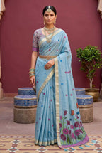 Naarira Butterfly Cotton Ethnic Saree for Women