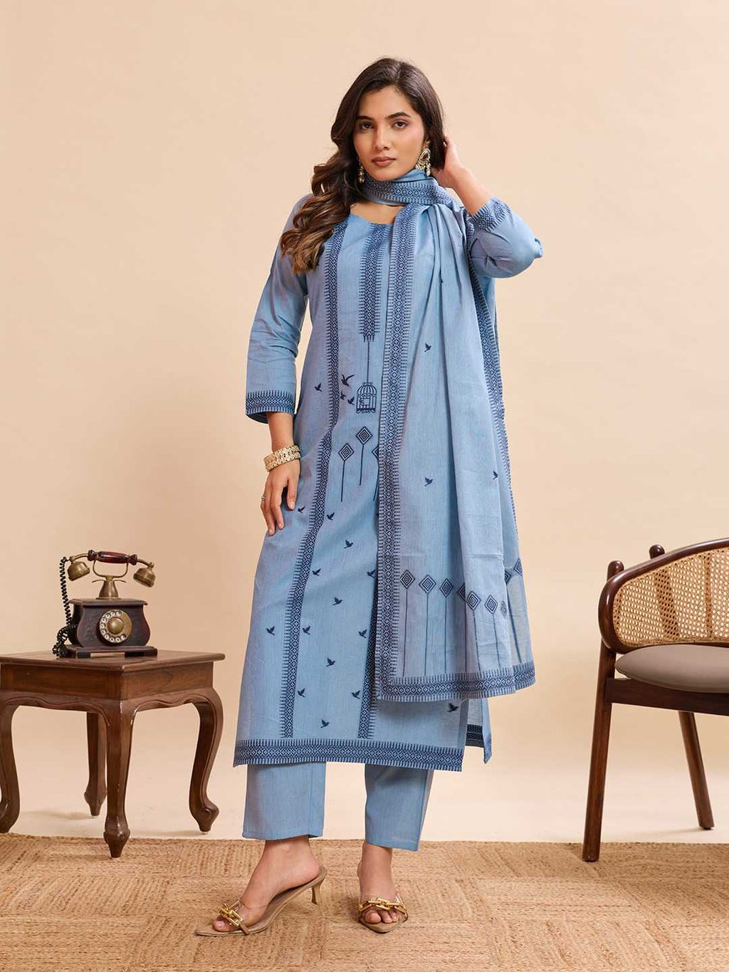 Naarira Pure Cotton Ladies Suit