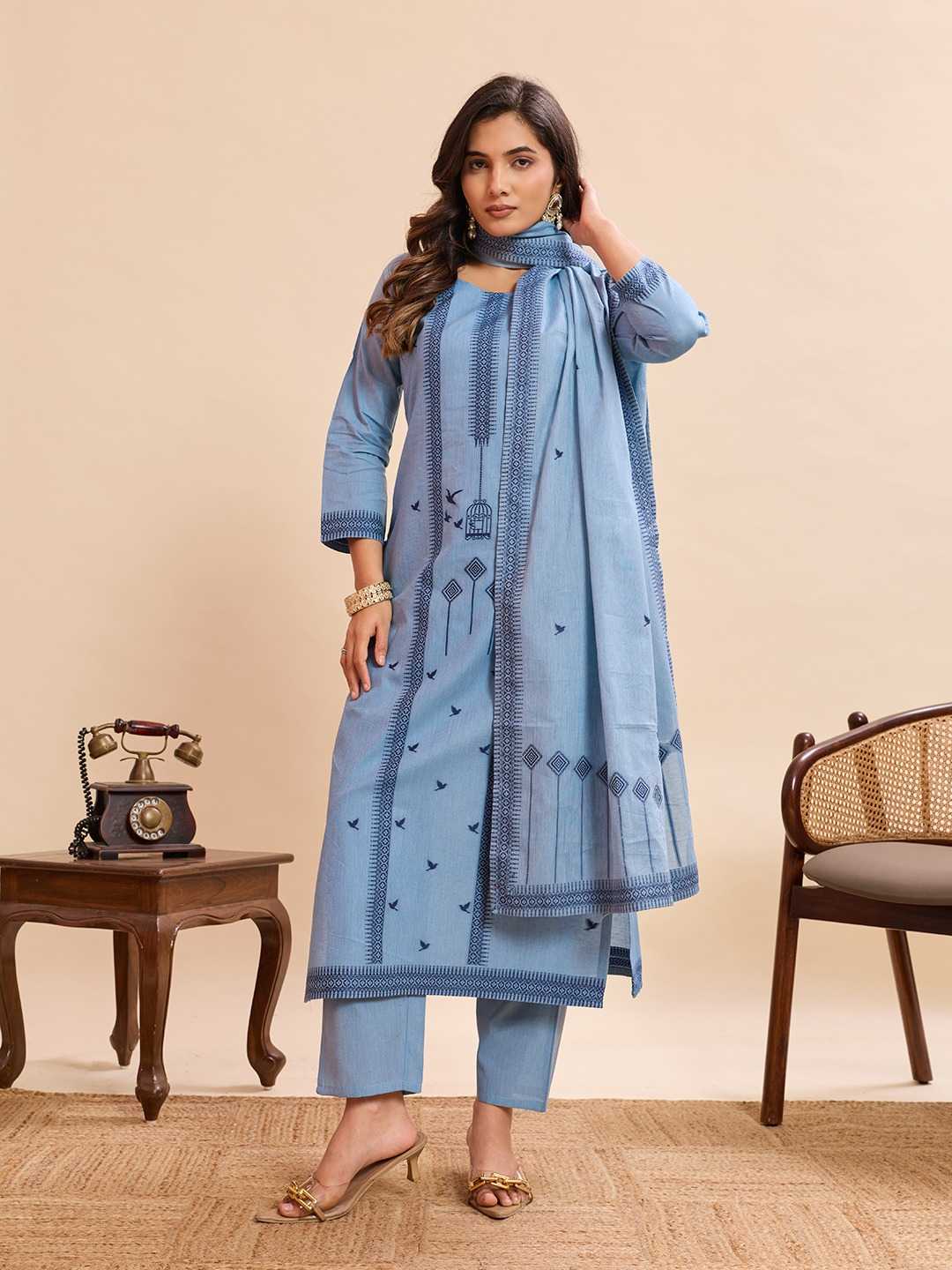 Naarira Pure Cotton Ladies Suit