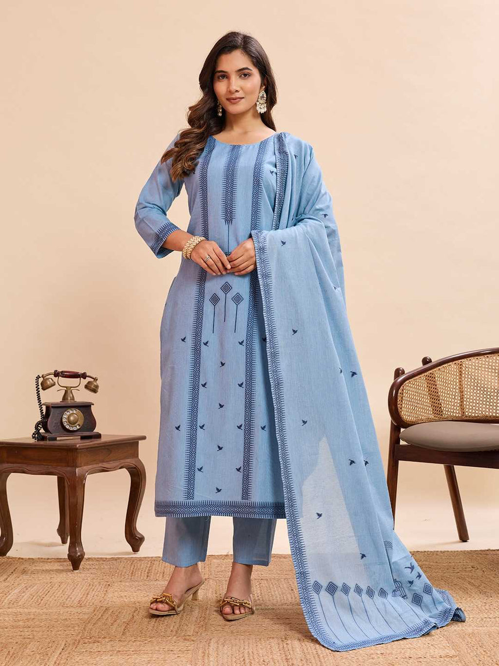 Naarira Pure Cotton Ladies Suit
