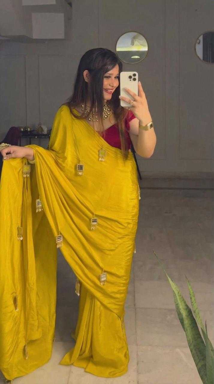 Naarira KESH709 Moti Chinon Designer Sarees