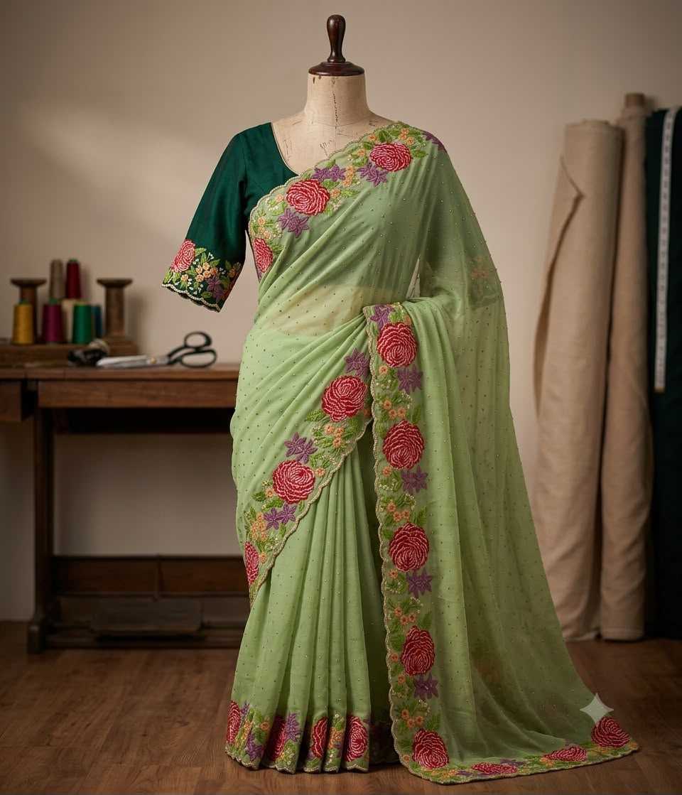 Naarira Georgette Designer Sarees