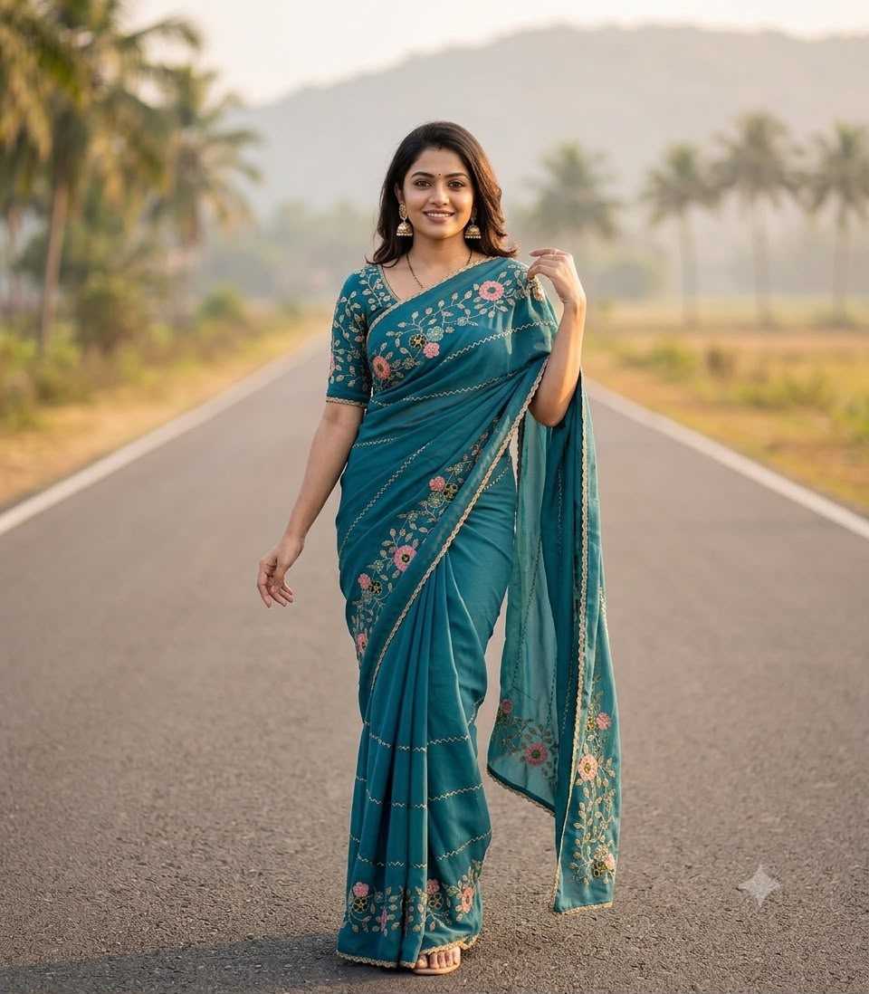 Naarira Georgette Party Wear Saree