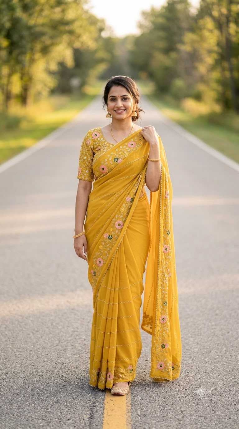 Naarira Georgette Party Wear Saree