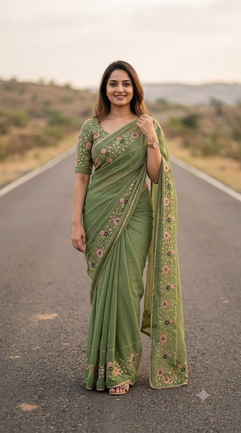 Naarira Georgette Party Wear Saree