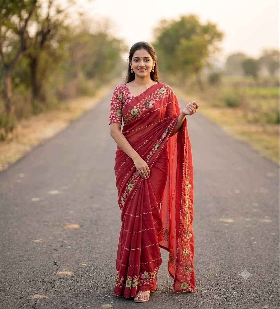 Naarira Georgette Party Wear Saree