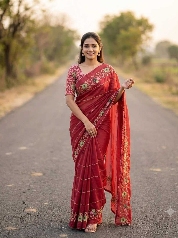 Naarira Georgette Party Wear Saree