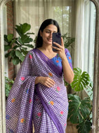 Naarira latkan Cotton Designer Sarees