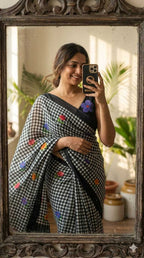 Naarira latkan Cotton Designer Sarees