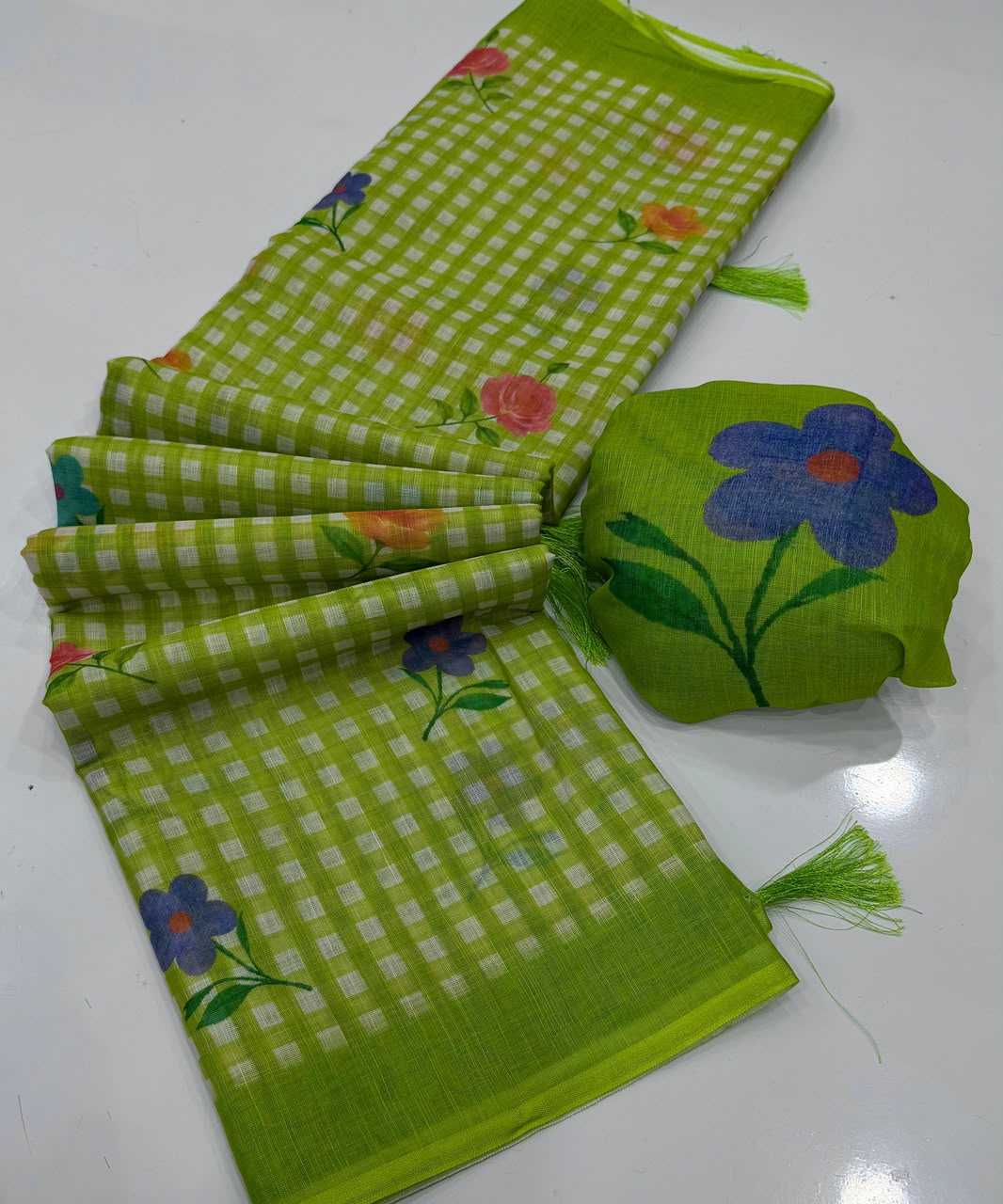 Naarira latkan Cotton Designer Sarees