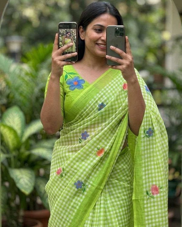Naarira latkan Cotton Designer Sarees - alternate view