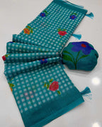 Naarira latkan Cotton Designer Sarees