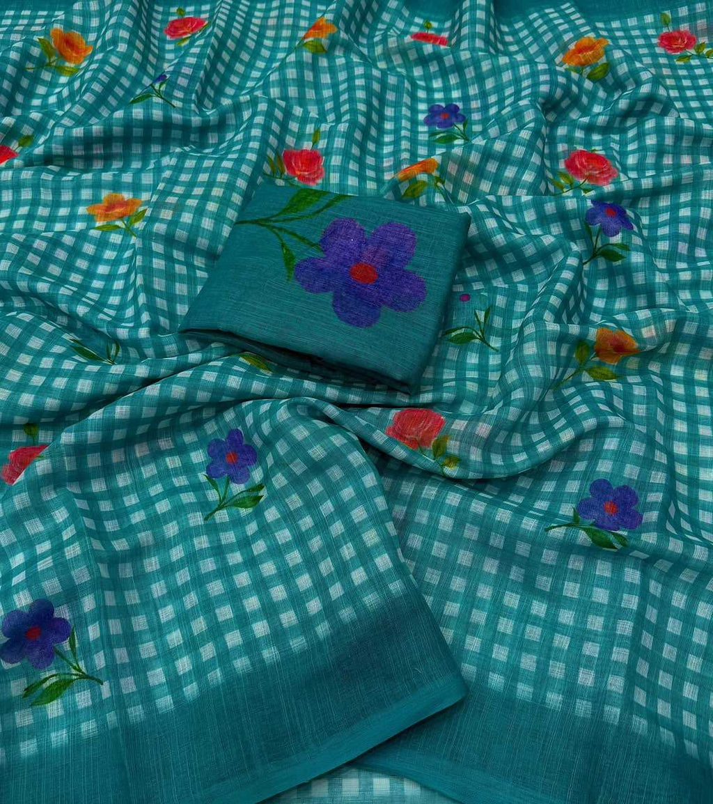 Naarira latkan Cotton Designer Sarees