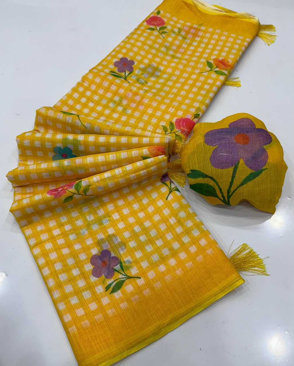 Naarira latkan Cotton Designer Sarees