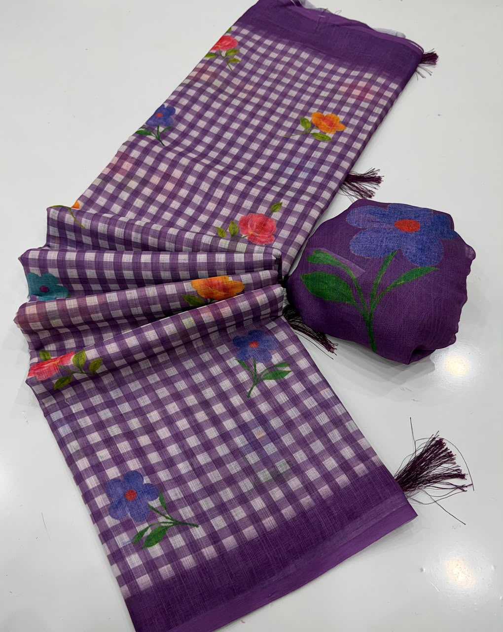 Naarira latkan Cotton Designer Sarees