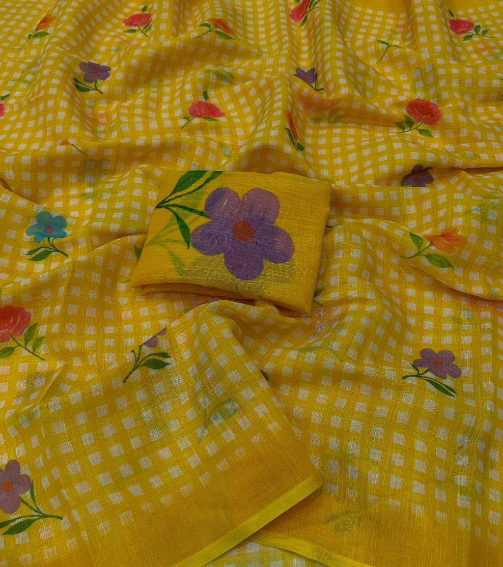 Naarira latkan Cotton Designer Sarees