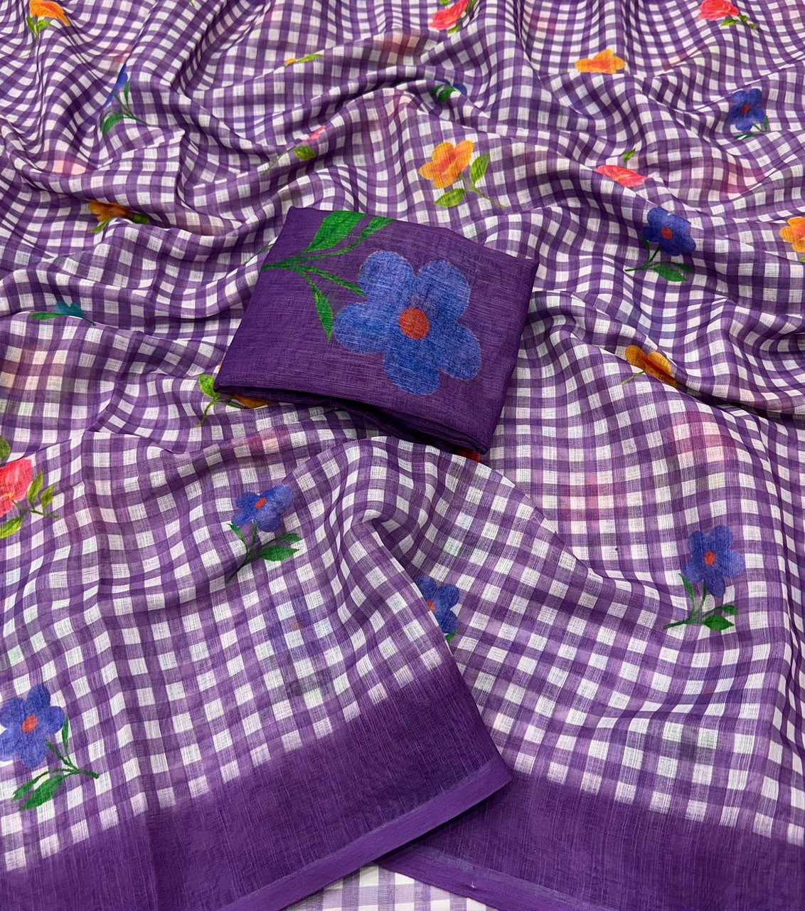 Naarira latkan Cotton Designer Sarees