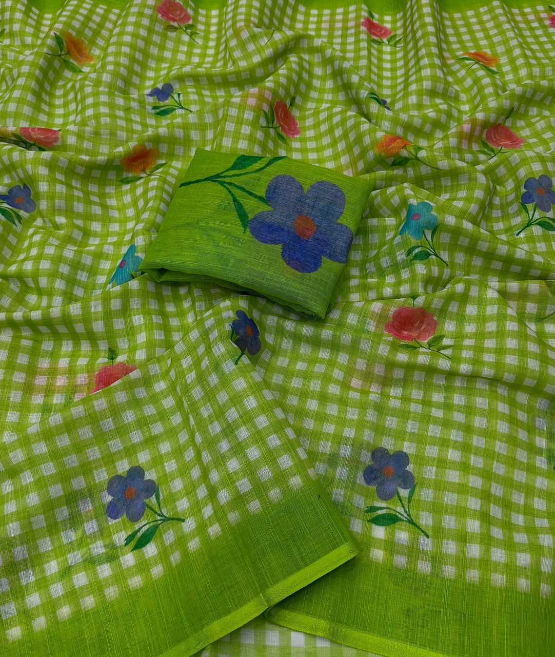 Naarira latkan Cotton Designer Sarees