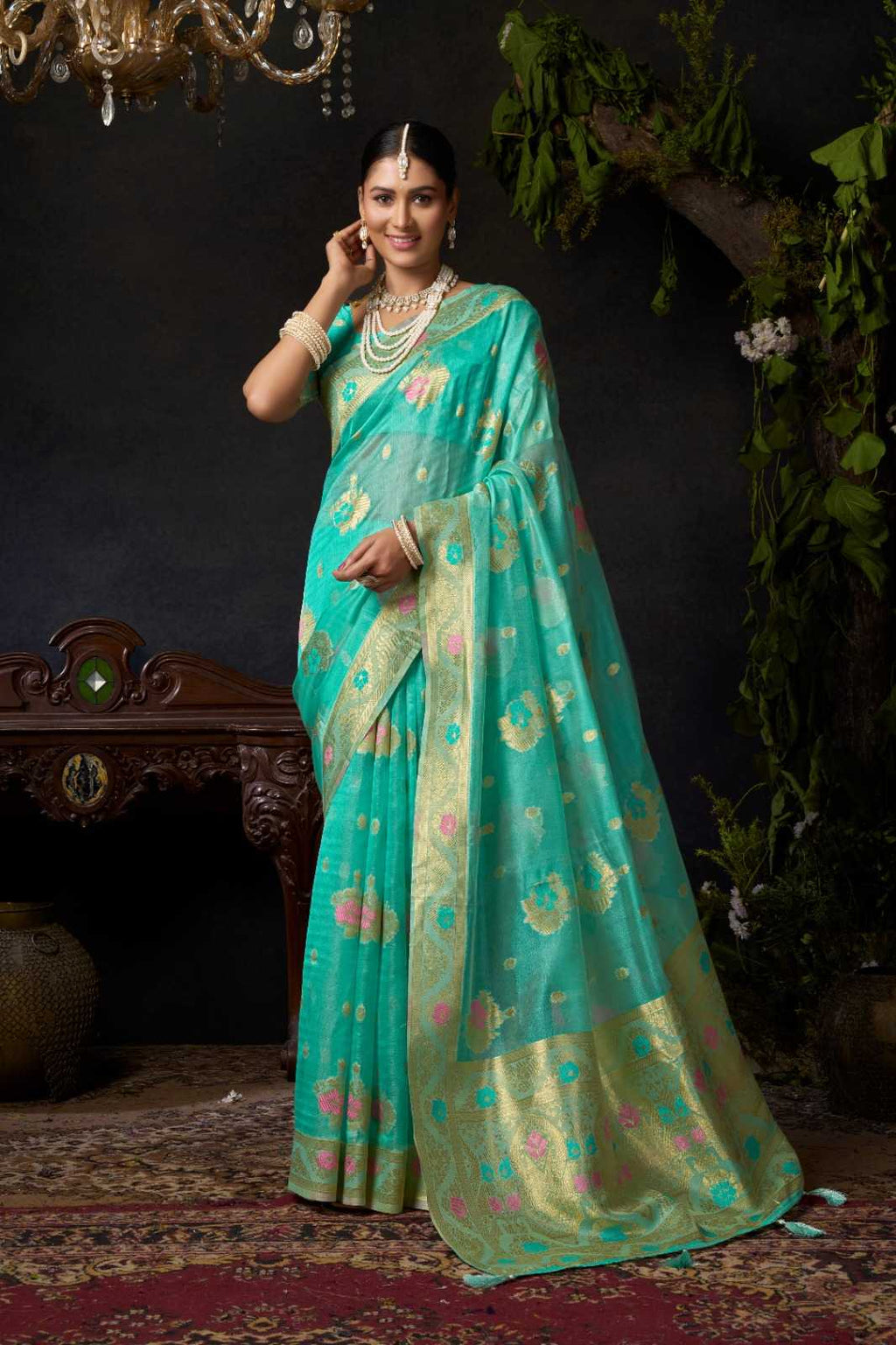 Naarira KESH722 Gobuni Sundari Vol 2 Organza Designer Sarees