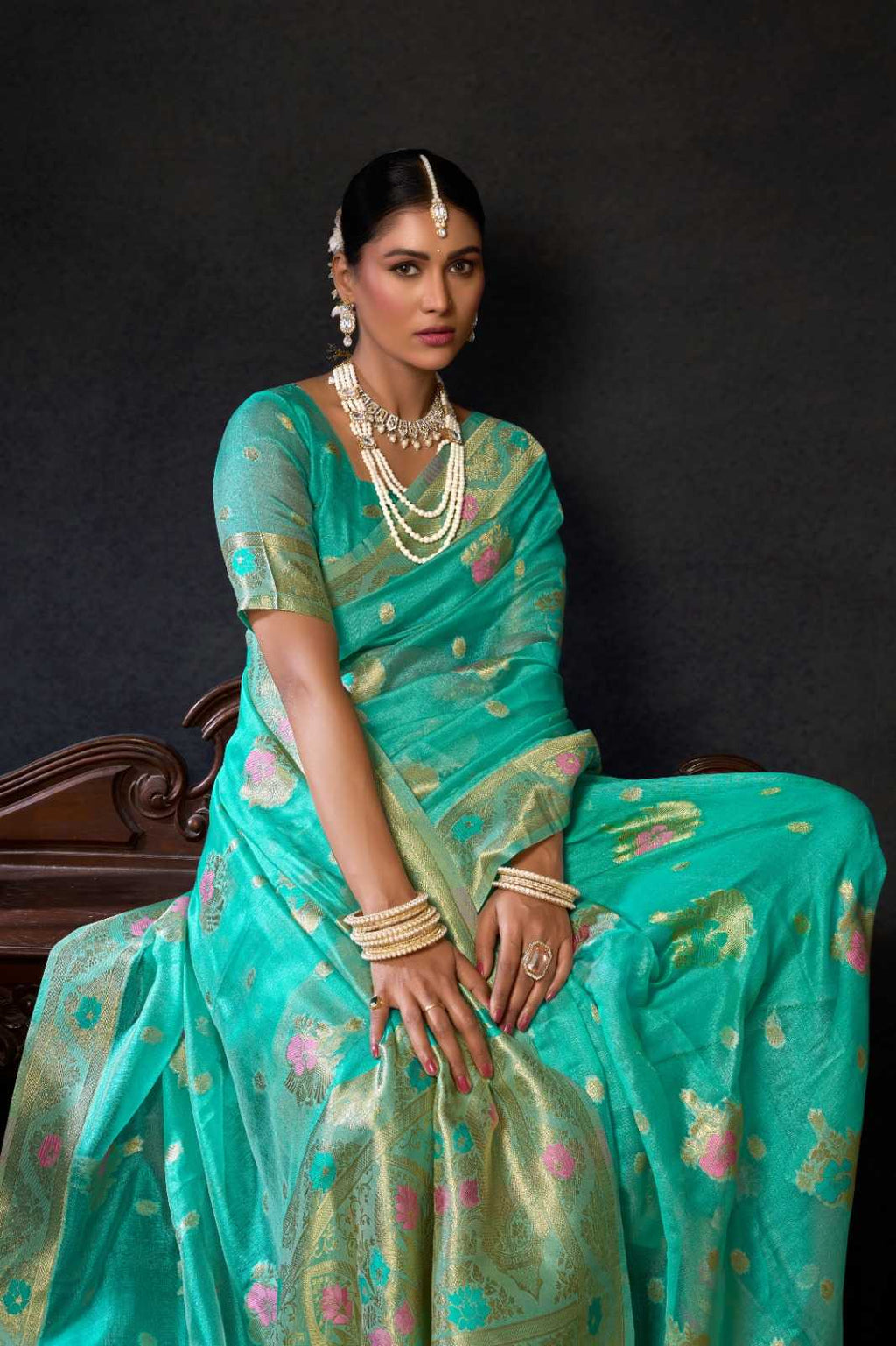 Naarira KESH722 Gobuni Sundari Vol 2 Organza Designer Sarees