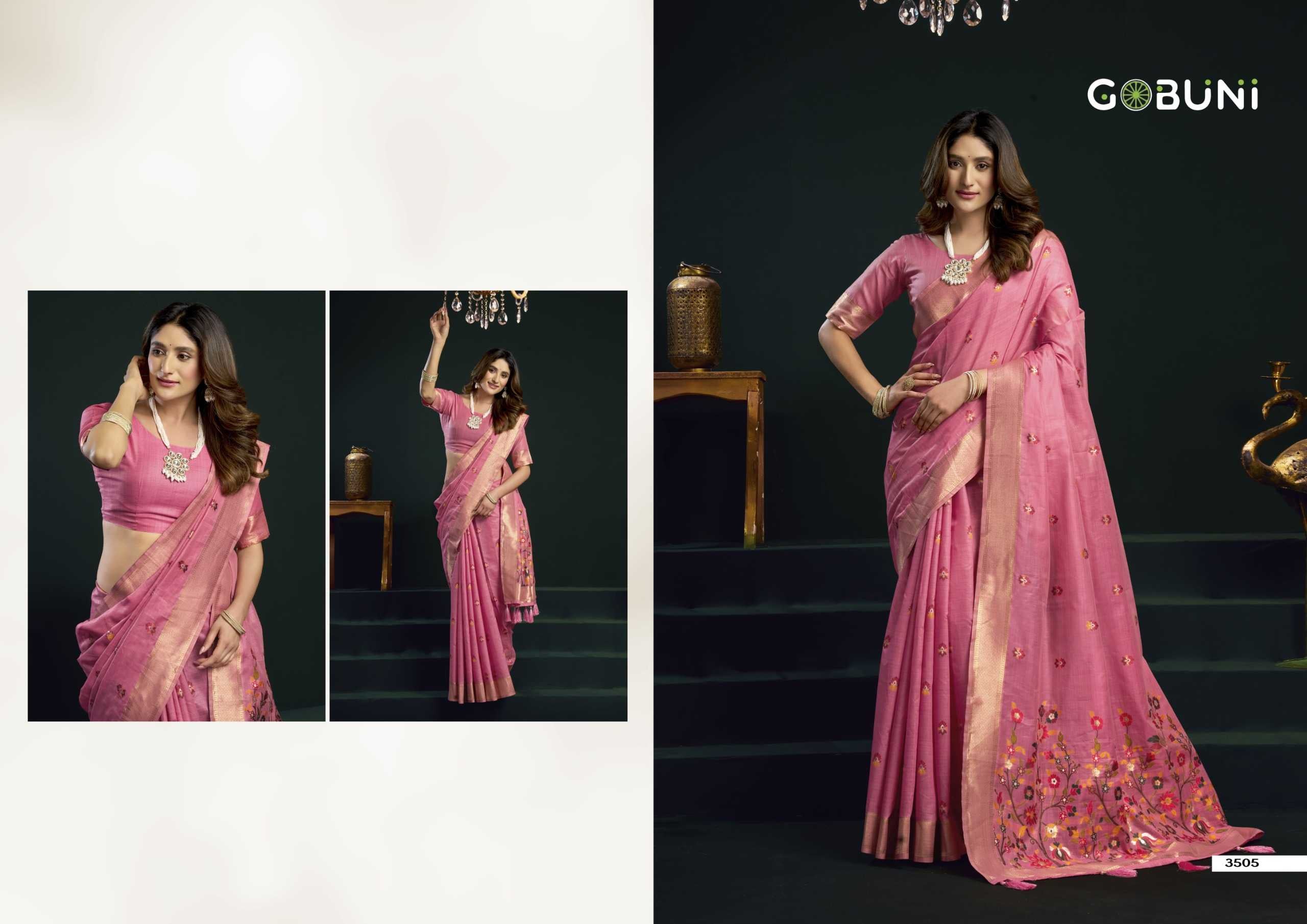 Naarira GobuniSiya Cotton Designer Sarees