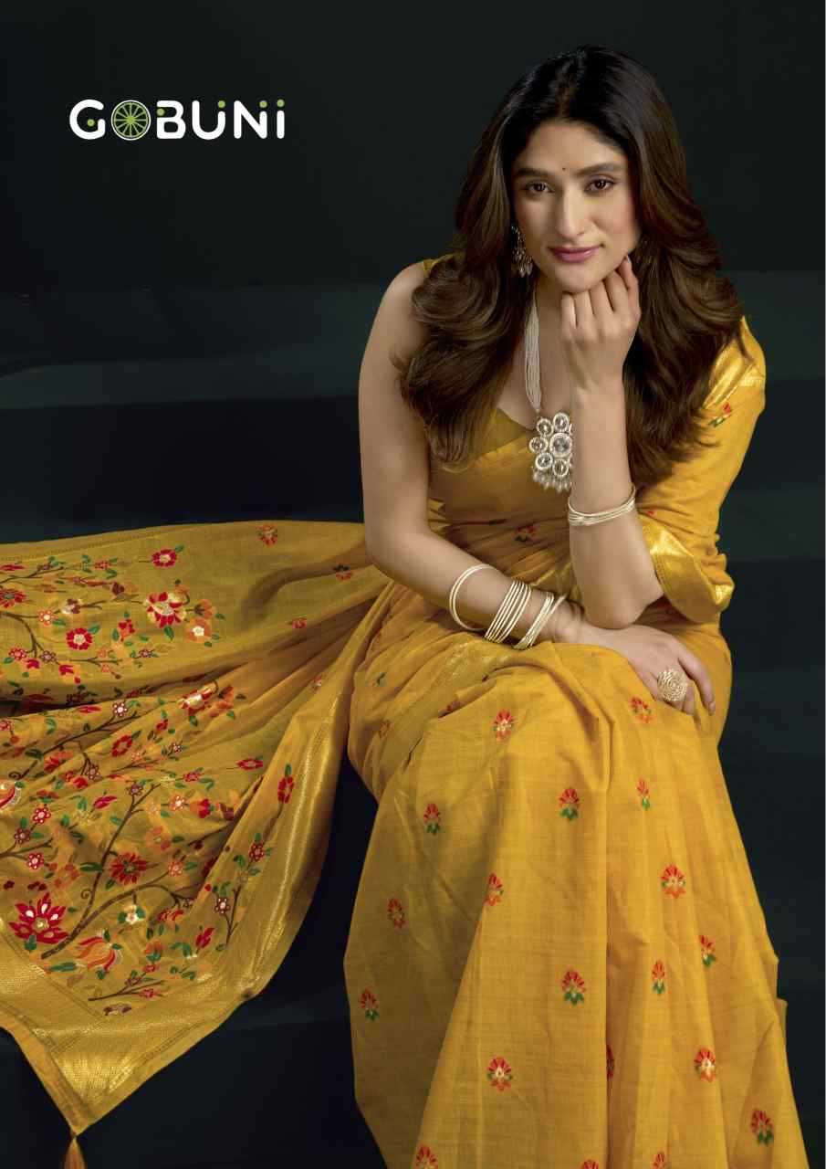 Naarira GobuniSiya Cotton Designer Sarees